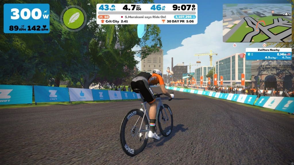 Crit City is de kleinste virtuele wereld in Zwift. Dit race-circuit is niet gebaseerd op een echte stad of parcours. 