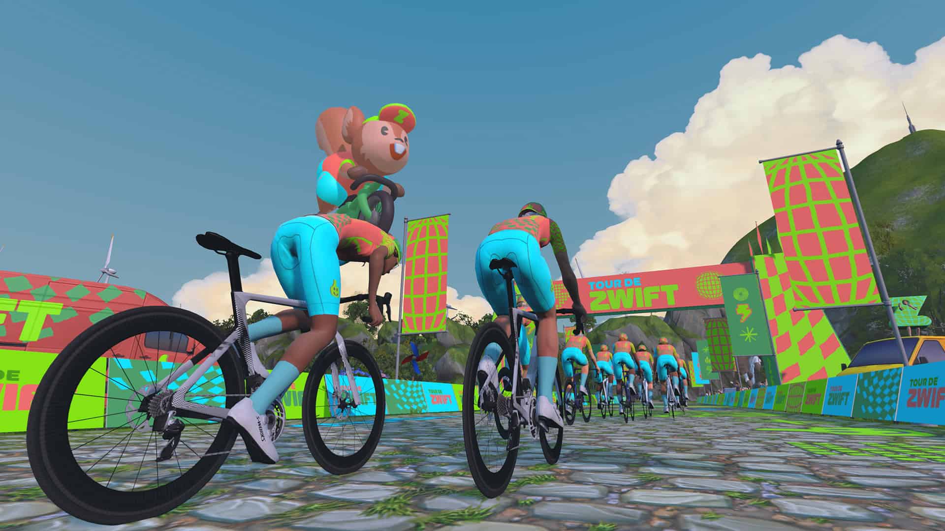 Tour de Zwift 2026 in game screenshot